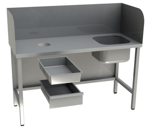 Стол для чистки рыбы Restoinox СПЧВЦ-12/6-БОЛ