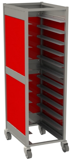 Тележка-шпилька под подносы Restoinox ТШCЗПП-12-25/25-430