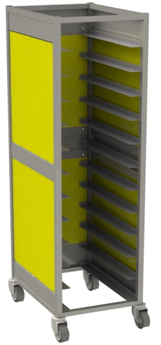 Тележка-шпилька под подносы Restoinox ТШCЗПП-12-40/20-304/325-360