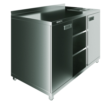 Барная станция для кофе машин Restoinox БСНКР-12/6-БП с нок-бокс