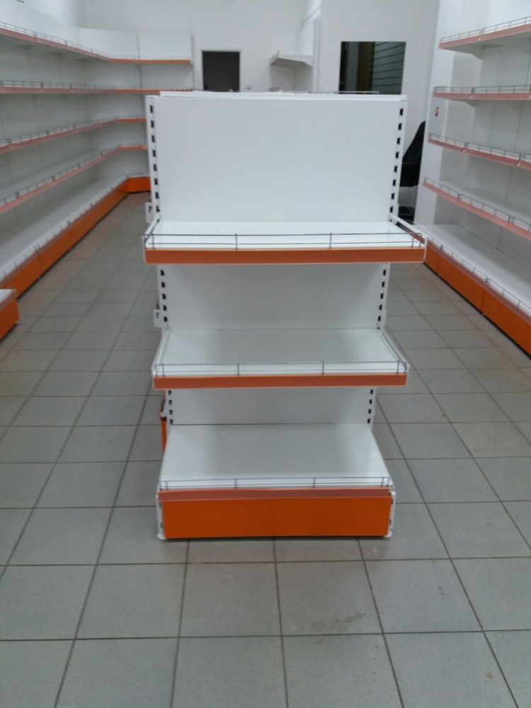 Стеллаж пристенный малый