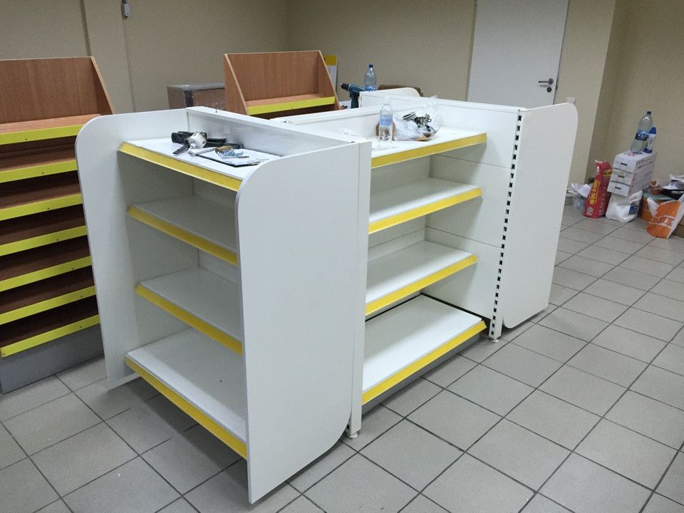 Стеллаж пристенный малый